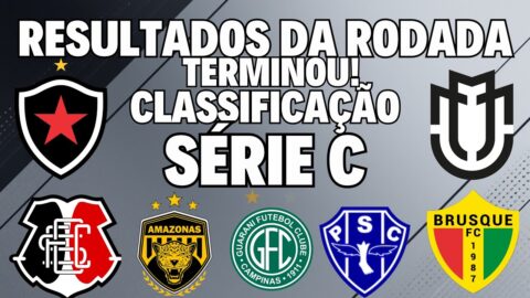 ATENÇÃO! SÉRIE C! RESULTADOS DA 2.a RODADA E CLASSIFICAÇÃO ATUALIZADA! TERMINOU A RODADA!