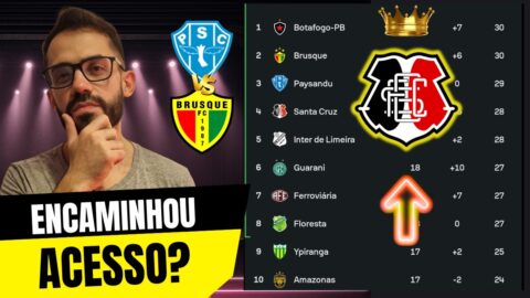 ENTENDA PQ O SANTA CRUZ PODE TER ENCAMINHADO ACESSO NA SÉRIE C! PAYSANDU TEM JOGO DECISIVO!